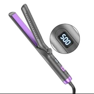 NEXPURE 2-in-1 Airflow Styler Hair Straightener & Curling Wand - Purple **NEW**
